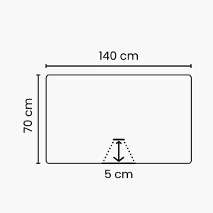 Akoestische wand Pro 140 x 70 cm