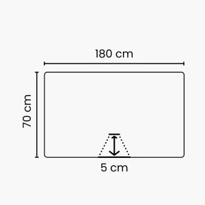 Akoestische wand Pro 180 x 70 cm