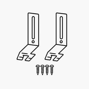 Beugels tbv akoestische wand duo werkplek