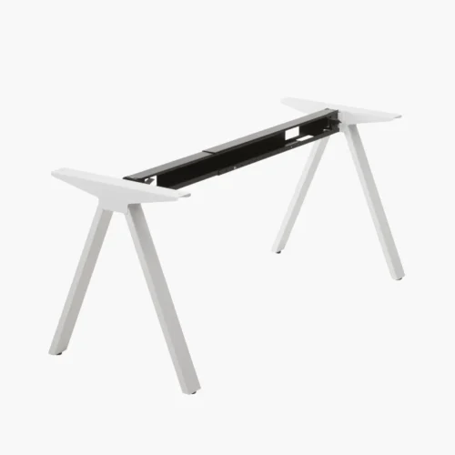 Vergadertafel frame – wit (W) – V-serie Laag