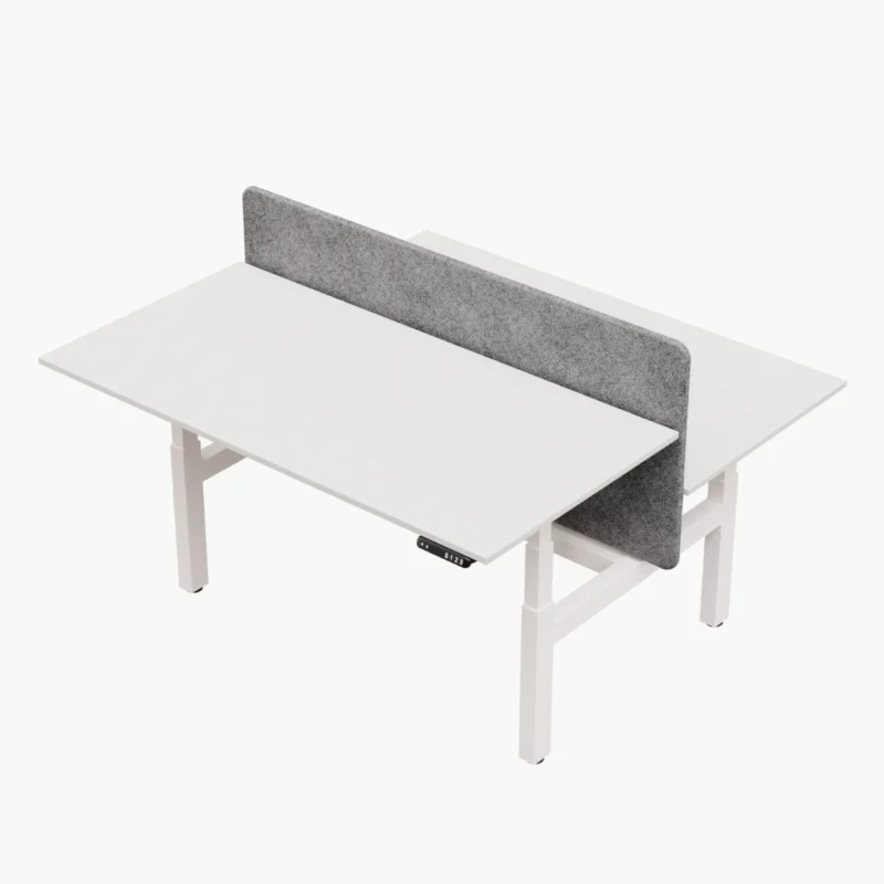 Elektrisch zit-sta Duo bureau Wit