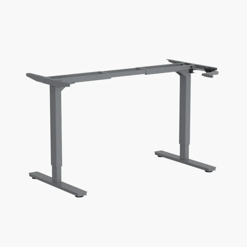 Slinger zit-sta bureau Basic frame - aluminium (L)