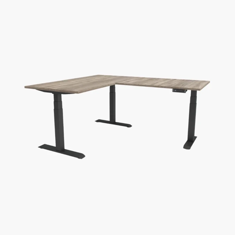 Zelf samenstellen Elektrisch zit-sta bureau Hoekbureau