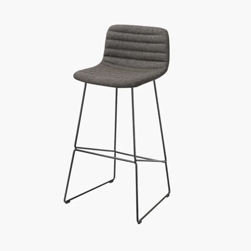 Hoge vergaderstoel Porto zwart 1